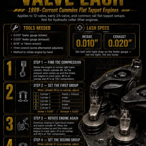 Setting Valve Lash Cheat Sheet